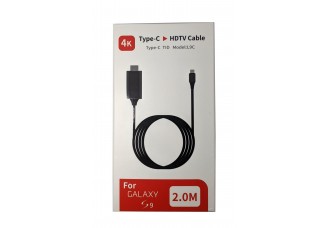 Кабель Type-C to HDMI 1.8m / 4К Samsung DeX MacBook Thunderbolt перехідник Кабель Type-C to HDMI 1.8m / 4К Samsung DeX MacBook Thunderbolt перехідник