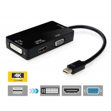 Переходник 4K Apple Mini DisplayPort to HDMI DVI VGA (mini DP thunderbolt)