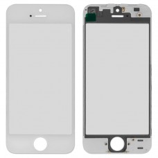 iphone 5S/iPhone SE glass + OCA Film with frame white