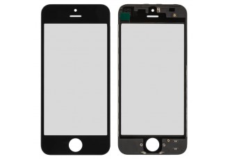 iphone 5S/iPhone SE glass + OCA Film with frame black
