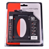 Фрейм для другого жосткого диску SATA у відсік DVD Caddy 12.7mm 9.5mm Фрейм для другого жосткого диску SATA у відсік DVD Caddy 12.7mm 9.5mm