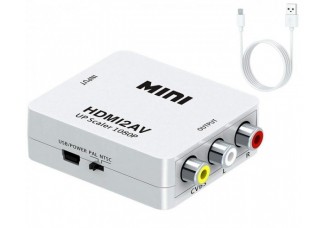 Конвертер HDMI to AV / RCA (тюльпани) переходник адаптер